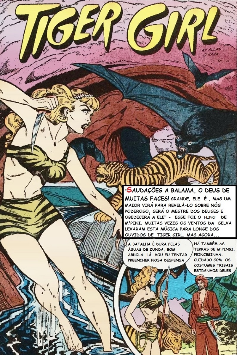 Os super-heróis não foram o único gênero de sucesso na Golden Age Comics, os heróis da selva - como a Tiger Girl - também eram populares