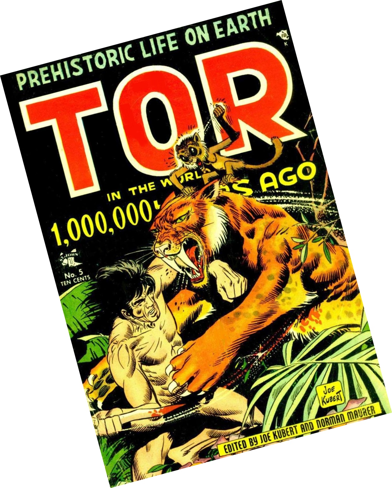 O grande desenhista de personagens como Tarzan e Gavião Negro, Joseph Kubert, gostava de conversar com os leitores nos anos 50